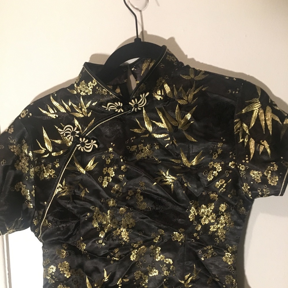 Gold & Black Oriental Shirt